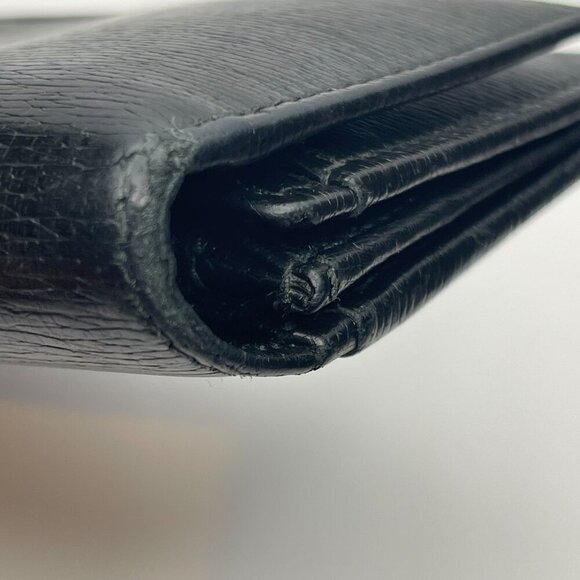 Gucci Calfskin Interlocking G Continental Wallet Black - Preowned - Picture 13 of 15